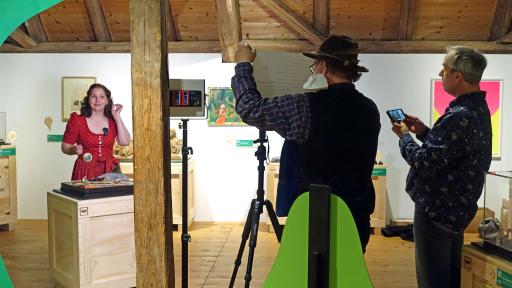 Film über unser Floßmodell, Teil der „Holz macht Sachen“-Ausstellung in Maihingen 28. Mai 2021