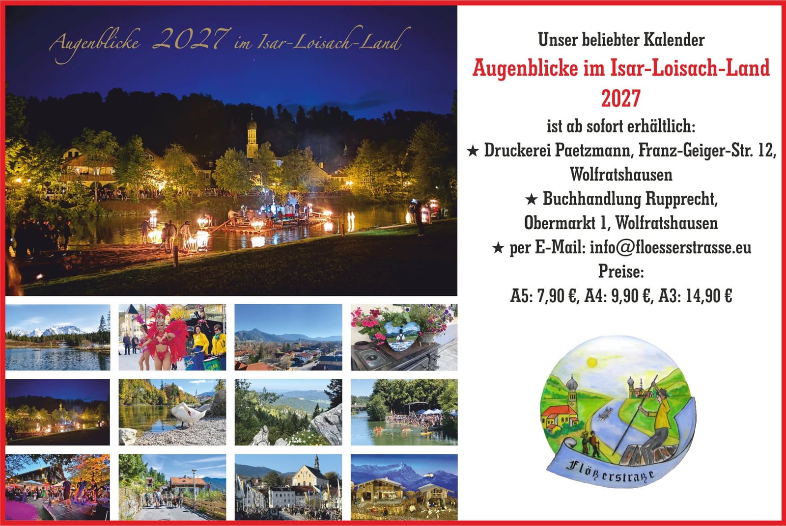 Kalender Augenblicke im Isar-Loisach-Land 2027